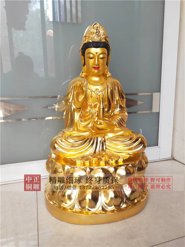 銅觀音佛像批發(fā)