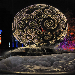 不銹鋼發光鏤空球