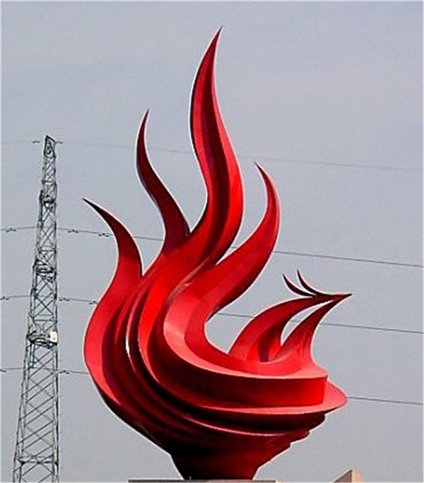 廣場(chǎng)火炬銅雕