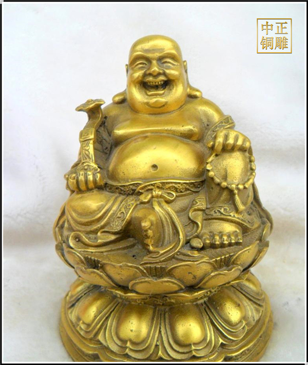 純銅彌勒佛銅像