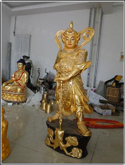 大型韋陀佛銅像