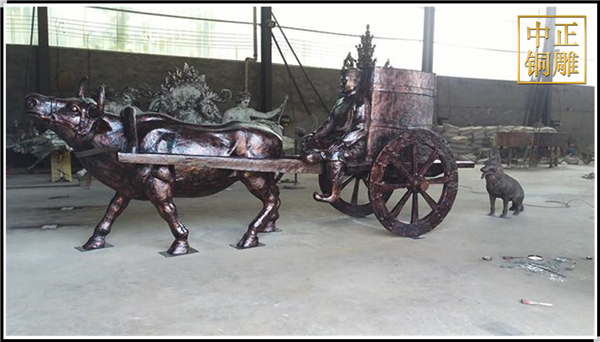 農耕拉車銅牛