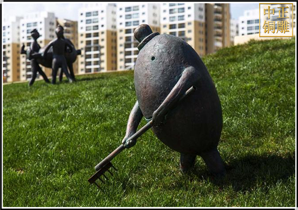 小區銅雕塑作品