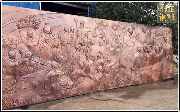 民國時期銅浮雕