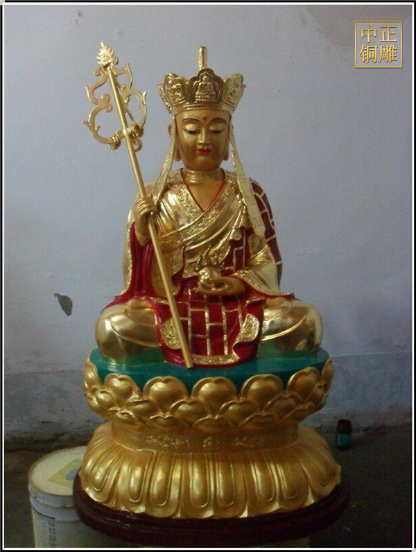 純黃銅澆鑄精品地藏王