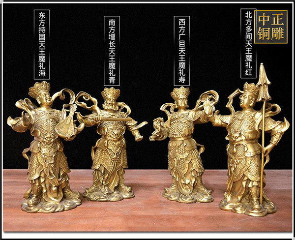 四大天王護法神像