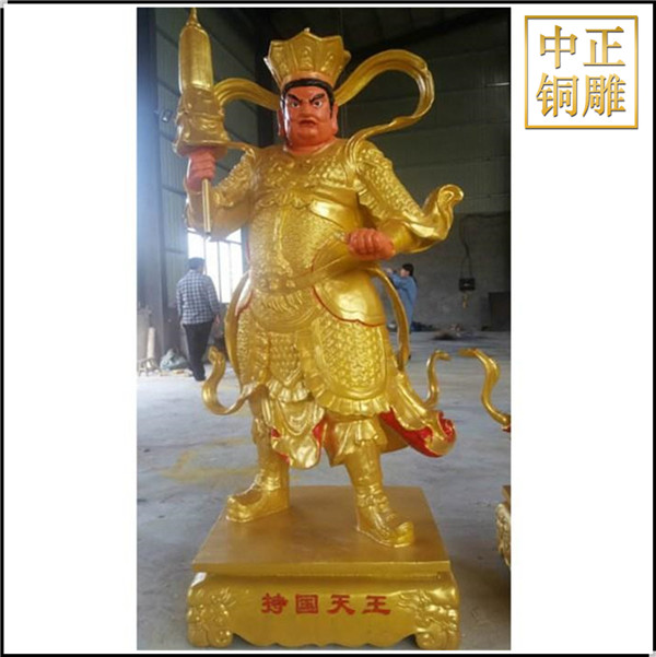 四大天王銅佛像