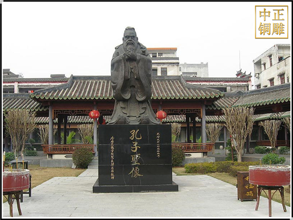 景觀先師孔子銅雕塑