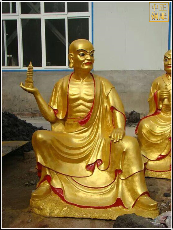 十八羅漢銅佛像