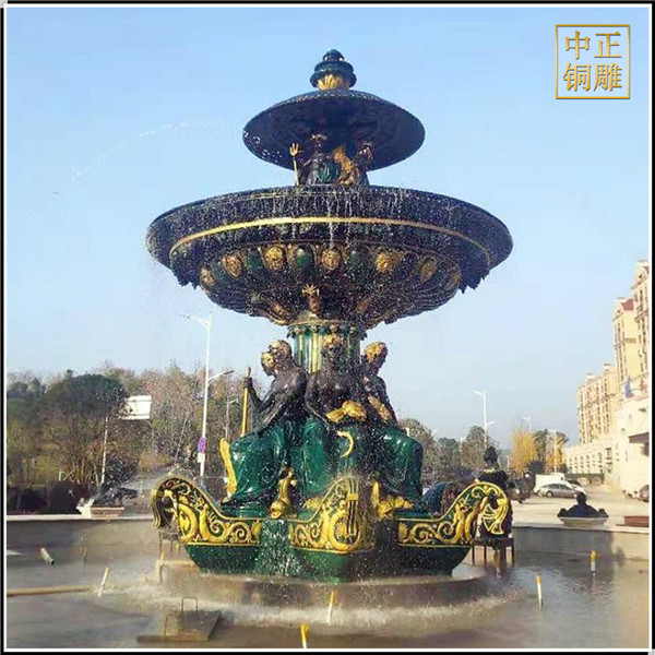 小區歐式噴泉雕塑