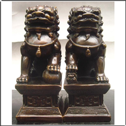 銅獅子擺件一對(duì)