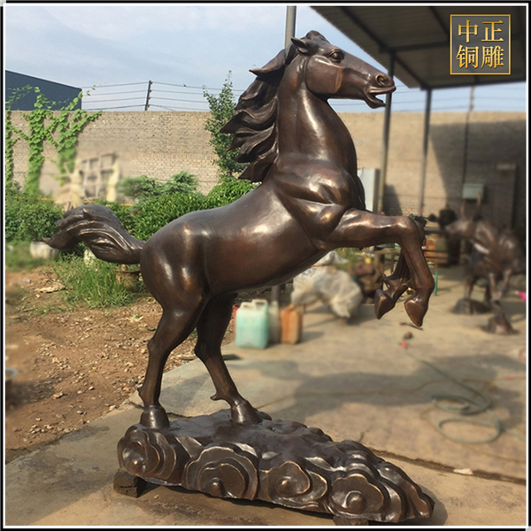 大型銅奔馬擺件