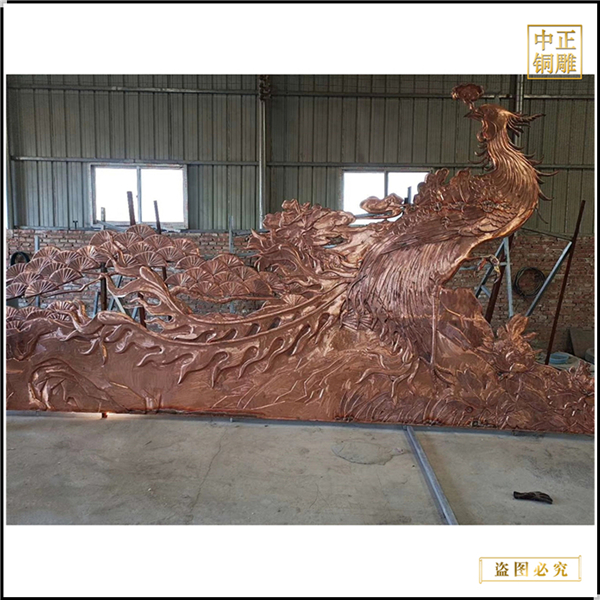 鳳凰鍛銅雕塑
