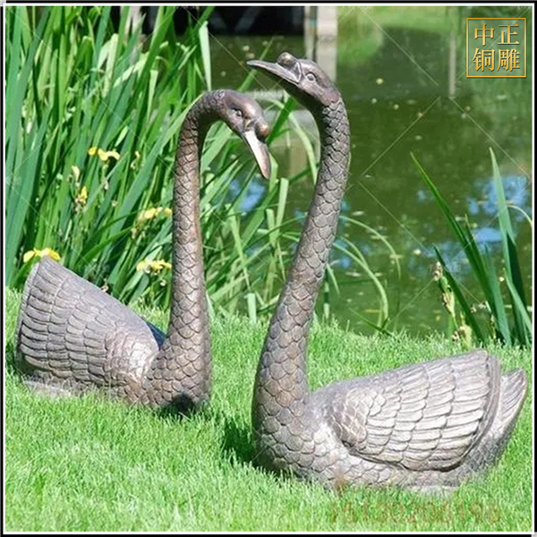 景觀銅天鵝擺件鑄造
