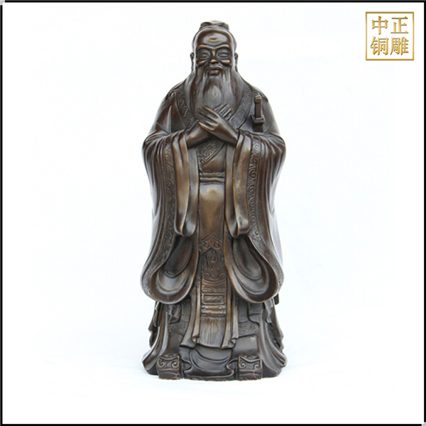 孔子銅像擺件定制