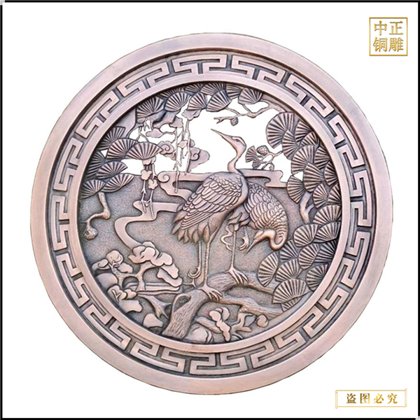 動(dòng)物雕塑銅浮雕壁畫