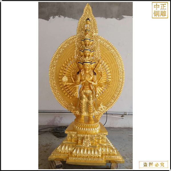 8米千手觀音銅像