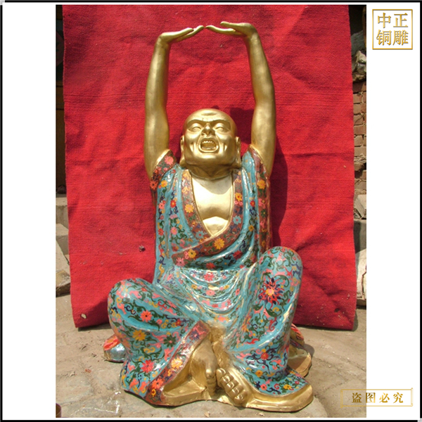 1.5米木雕十八羅漢