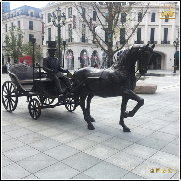 純銅步行街雕塑鑄造