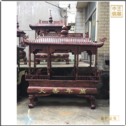 直銷批發(fā)有蓋長方銅香爐