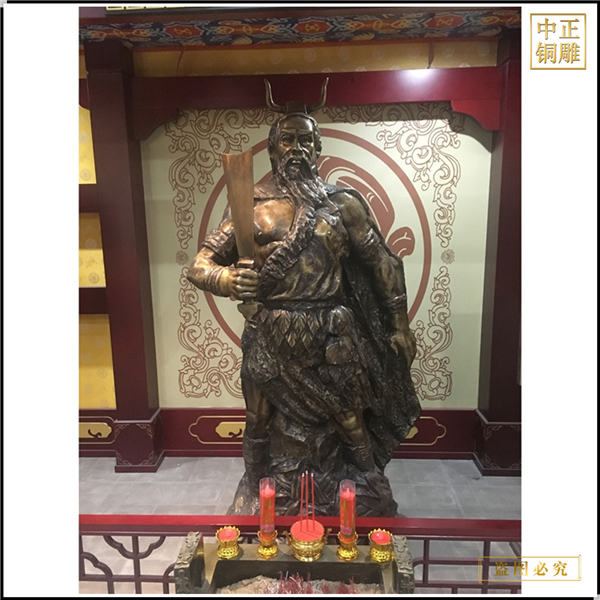 戰(zhàn)神蚩尤銅像鑄造
