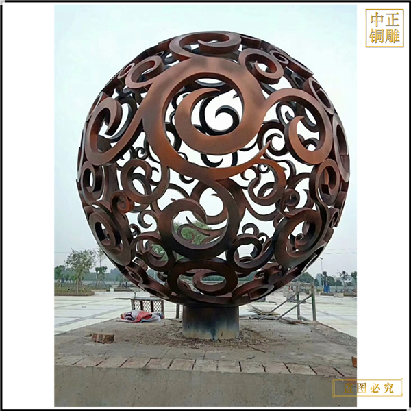 室外廣場大型球雕塑價格