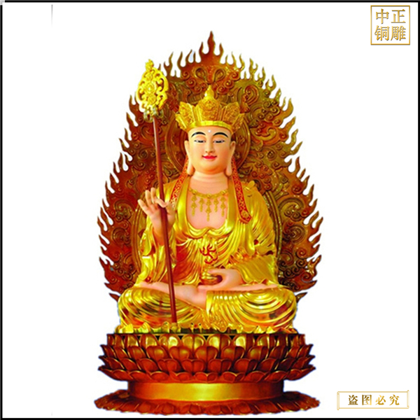 彩繪地藏王雕塑