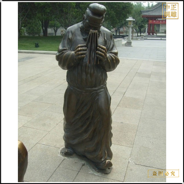 步行街人物銅雕塑鑄造