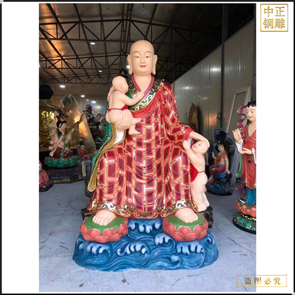 穿架裟地藏王銅佛像