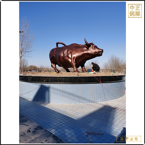大型廣場華爾街銅牛定制
