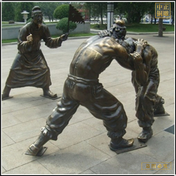 4室外純銅腳力爭雄雕塑鑄造.jpg