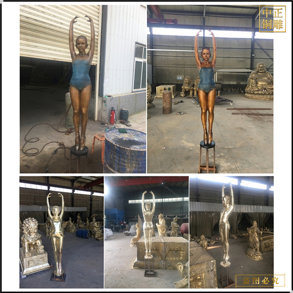 鑄銅西方人物銅雕塑