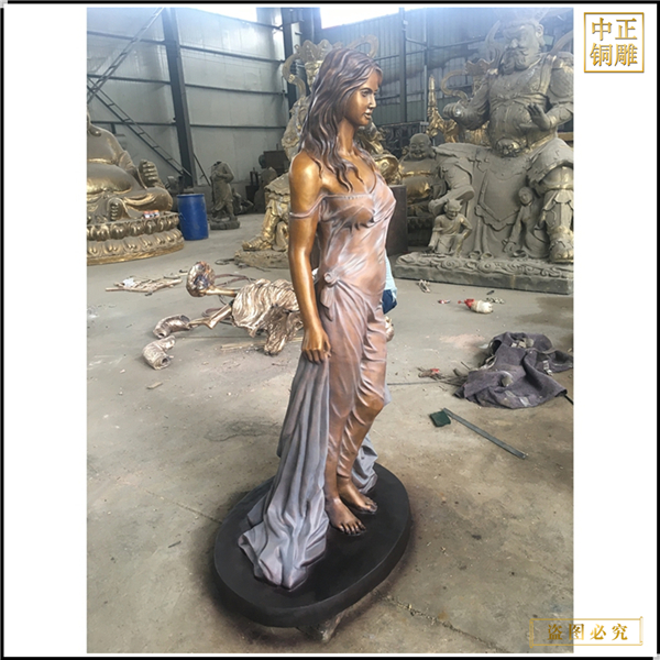 大型西方人銅像