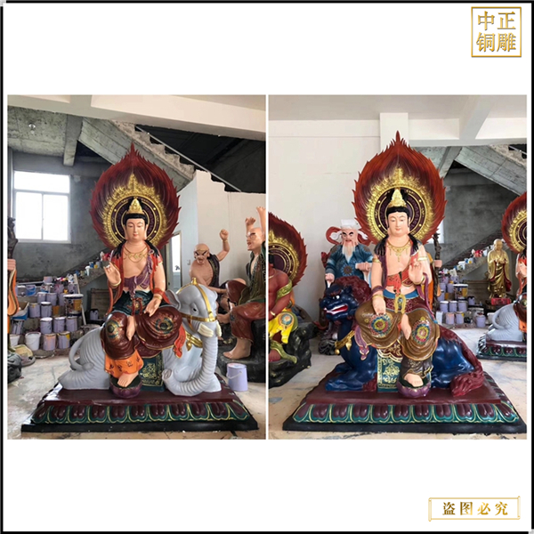 文殊普賢銅佛像廠