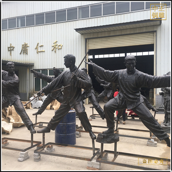 廣場現代人物銅雕擺件