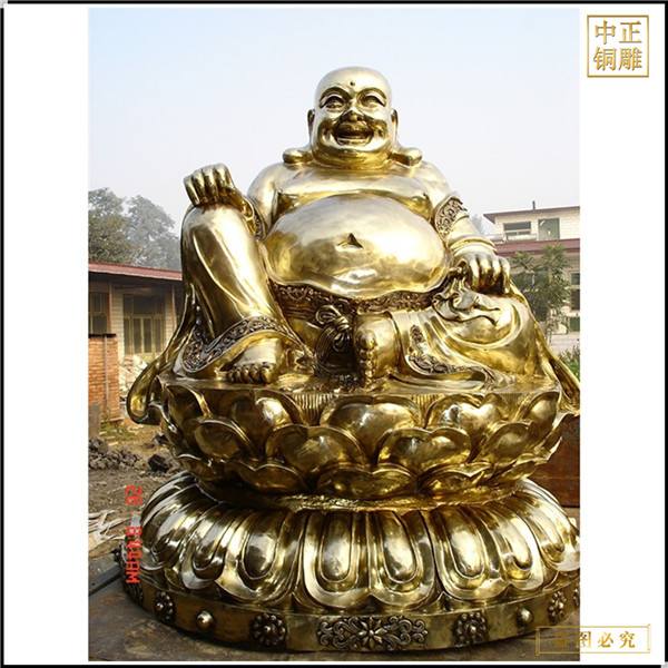 貼金彌勒佛銅像報價廠家