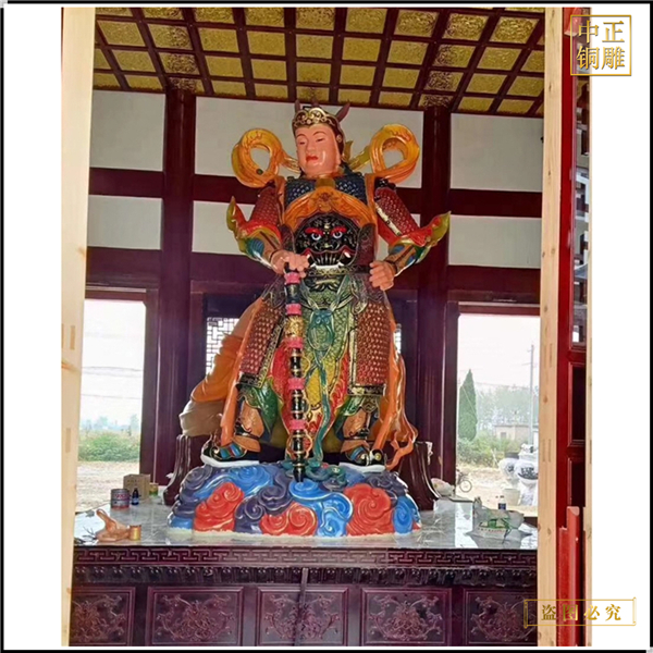 彩繪韋陀伽藍(lán)站像