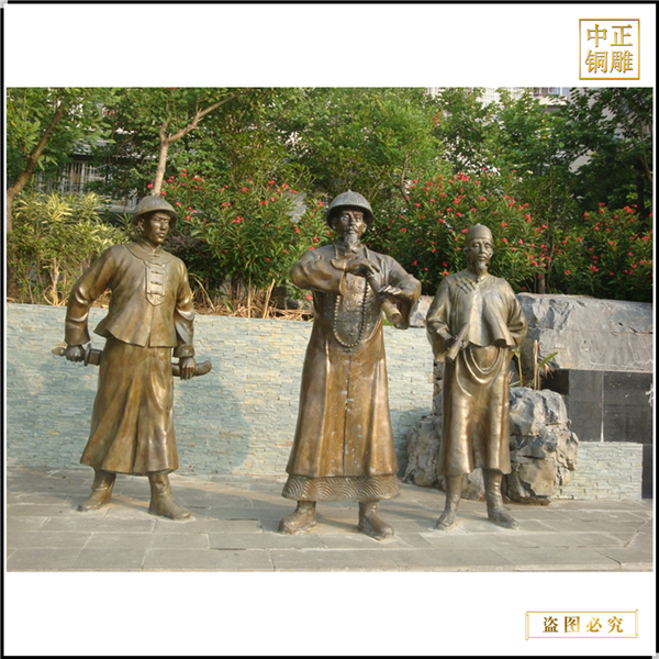 古代將軍用望眼鏡雕塑