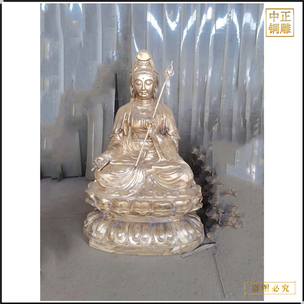 坐像觀音菩薩銅像廠家