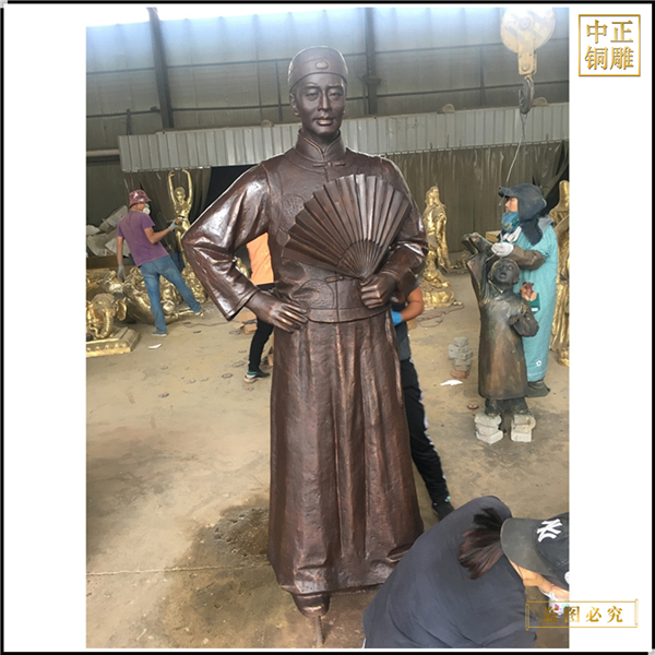 純銅古代人物銅雕塑制作廠家