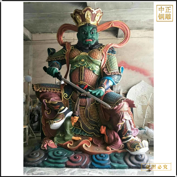 鑄銅四大天王像貼金廠家