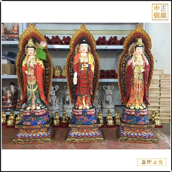 大型西方三圣銅像報價