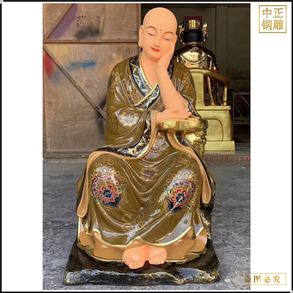 十八羅漢銅佛像生漆脫胎雕塑