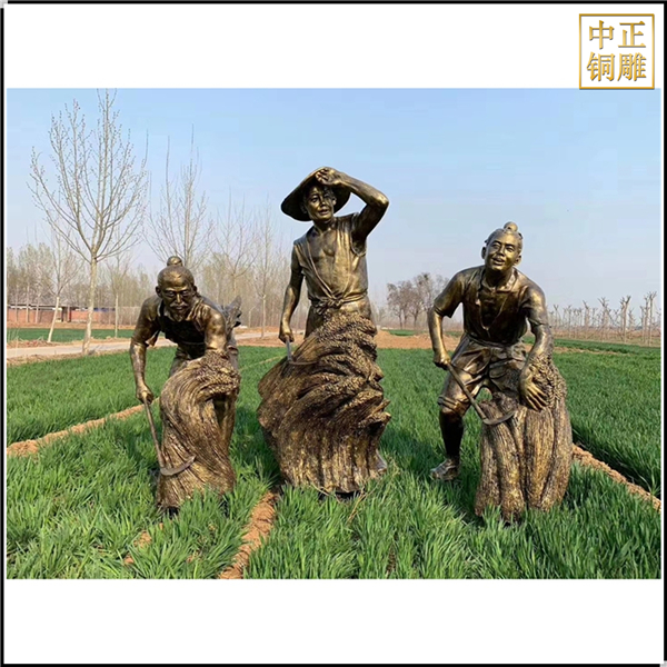 割麥子人物雕塑