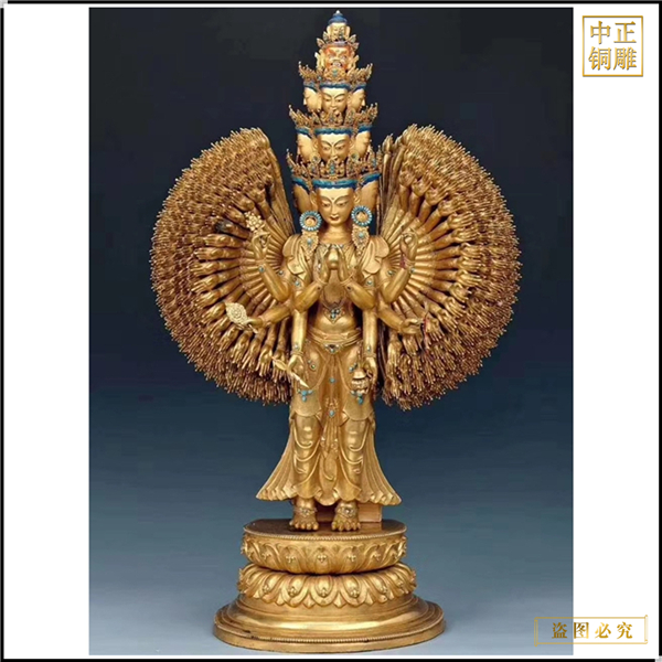 千手觀音菩薩銅像加工