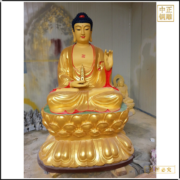 寺廟釋迦牟尼佛像雕塑