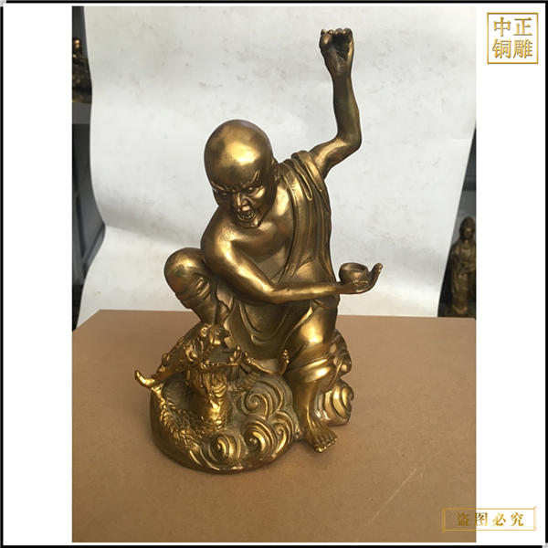 貼金十八羅漢銅雕塑鑄銅廠(chǎng)