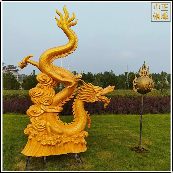 景觀銅龍雕塑鑄造