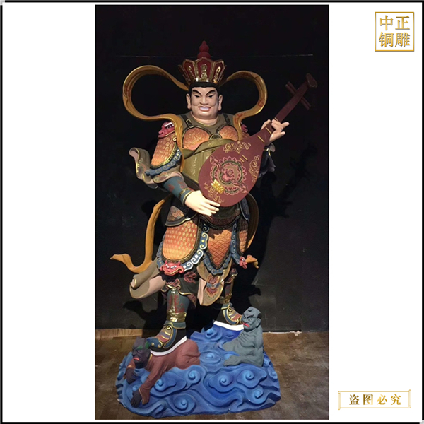 大型寺廟鑄銅四大天王佛像