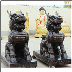 門(mén)口銅麒麟動(dòng)物雕塑